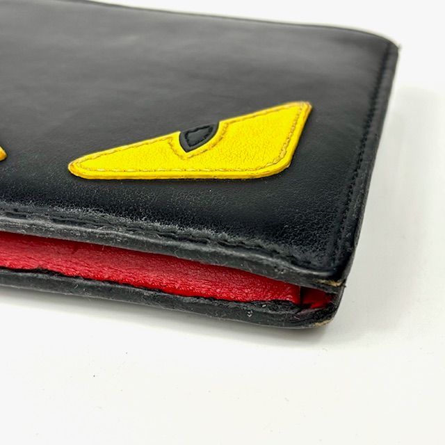 【極美品】FENDI フェンディ バグズアイ モンスター 二つ折り財布 brandshoptokyos_a534
