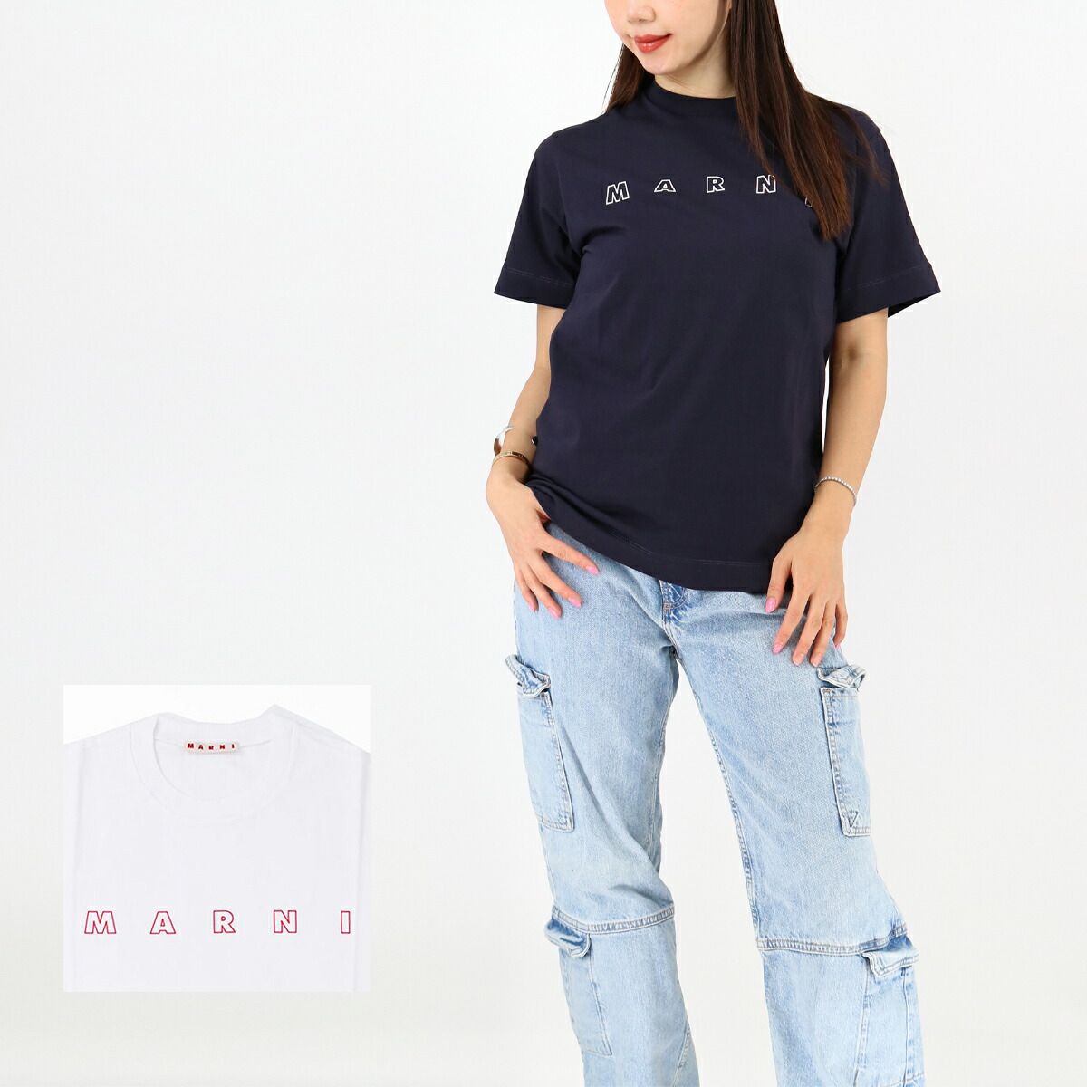 □MARNI KIDS マルニ キッズ 大人もOK ディスカウント ロゴTシャツ