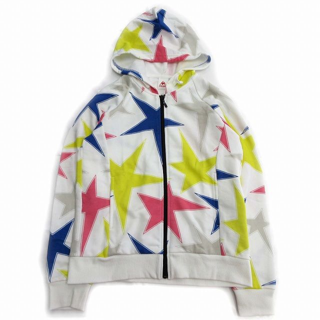 美品 ルコックスポルティフ le coq sportif 星柄 ジップアップ 