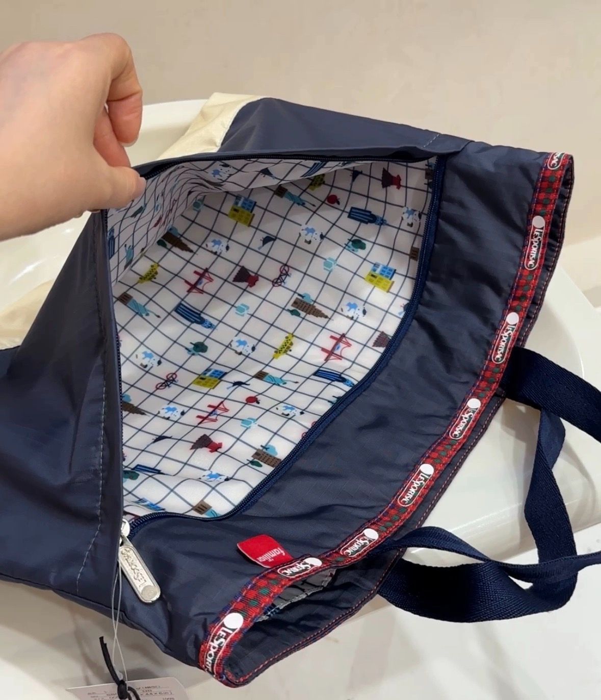 ファミリア familiar レスポートサック コラボ トートバッグ - メルカリ