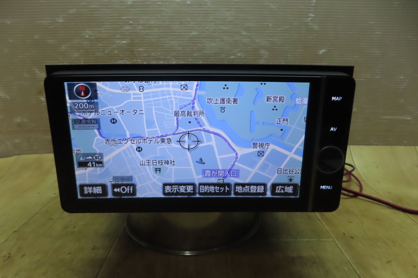 動作保証付 F4232|トヨタ純正 NHZD-W62G HDDナビ 地図2012年 地デジTVフルセグ内蔵 Bluetooth内蔵 CD DVD再生OK 本体のみ