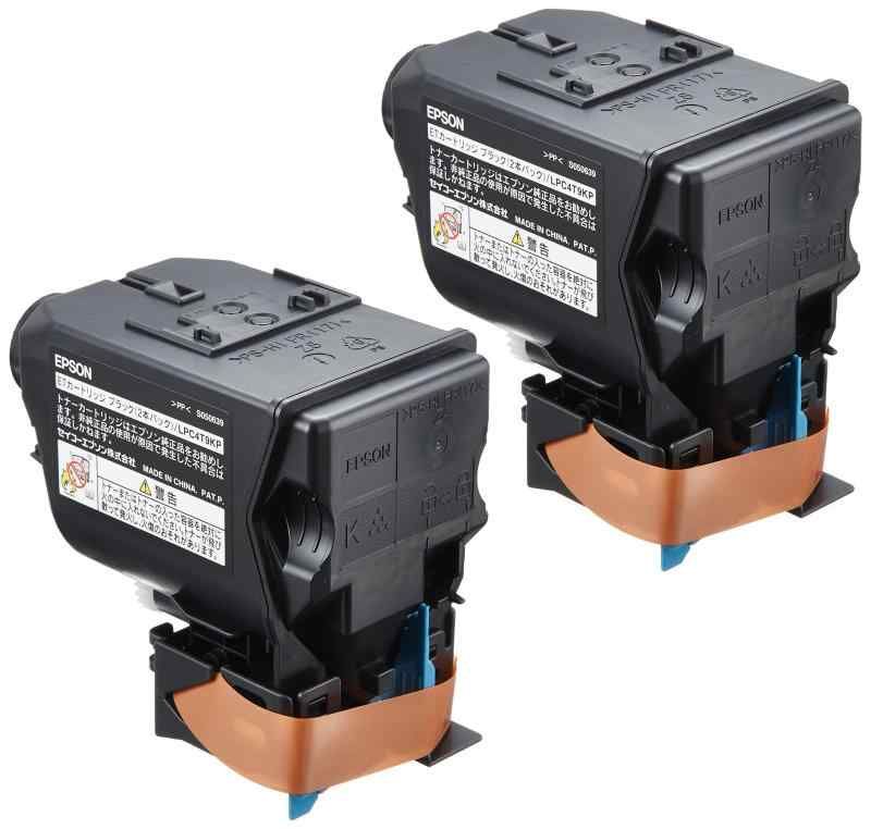 EPSON ブラックトナーカートリッジ LPC4T9KP V 2本パック LPC4T9KP 純正トナー ETカートリッジ ブラック2本パック ブラック 2