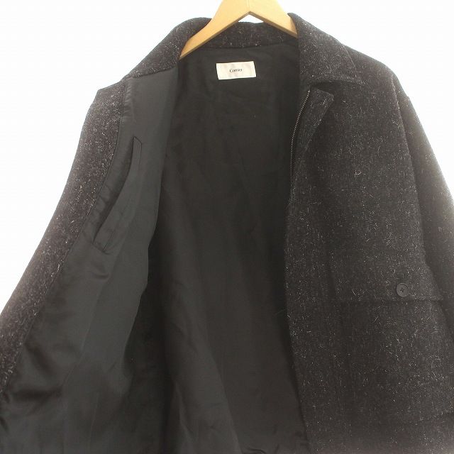 コルニエ CORNIER KEMP WOOL SILK TWEED BLOUSON ケンピウールシルク 