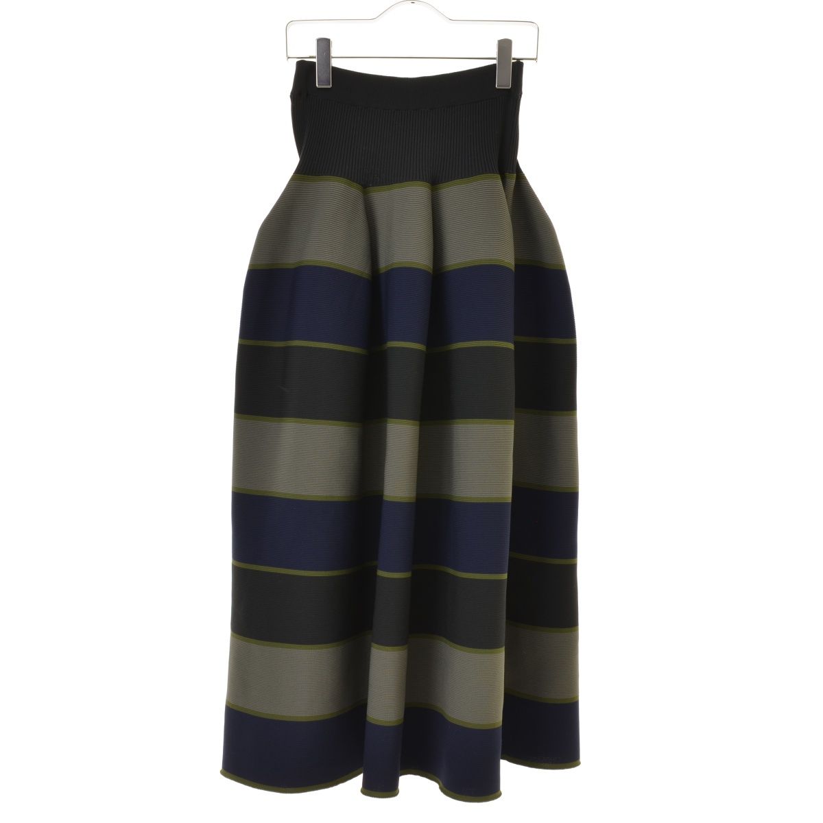 CFCL CF008KG119 POTTERY SKIRT ボーダー ニットスカート