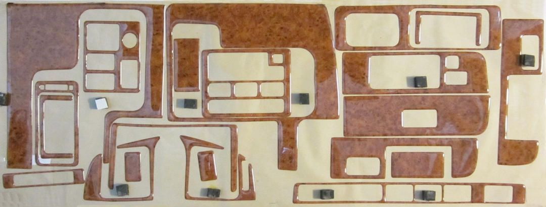 2D ウッド調インテリアパネル ランクル80 後期ランドクルーザー 茶木目