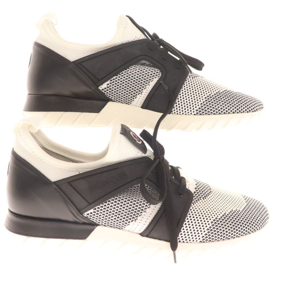 □ モンクレール スニーカー 靴 メンズ 44 ブラック ホワイト 付属品