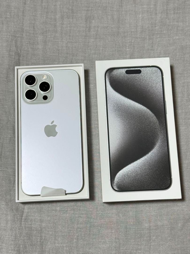AppleCare 付 iPhone15 Pro Max 256GB ホワイトチタニウム