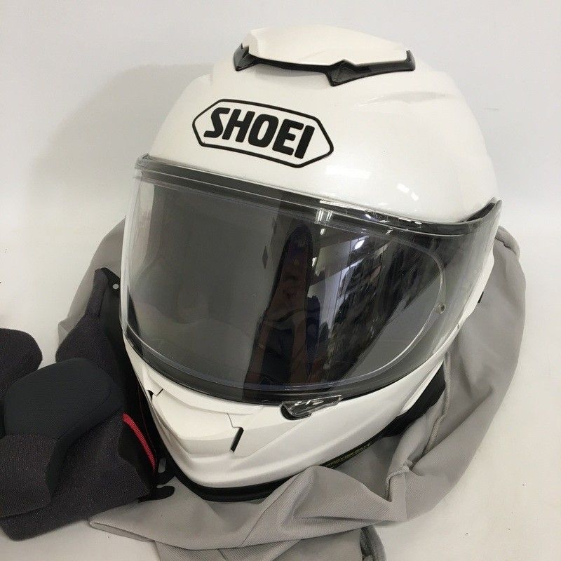 SHOEI ショウエイ GT-Air2 フルフェイスヘルメット 除菌消臭済 SENA SRL2 インカム付き Mサイズ ルミナスホワイト オートバイ ツーリング ライディング バイカー バイク用品 TA3416