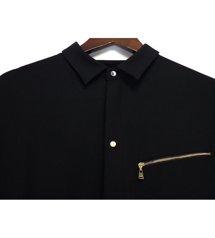 クルニ CULLNI 【 23-SS-047 】胸 斜め ジップ 比翼ボタン