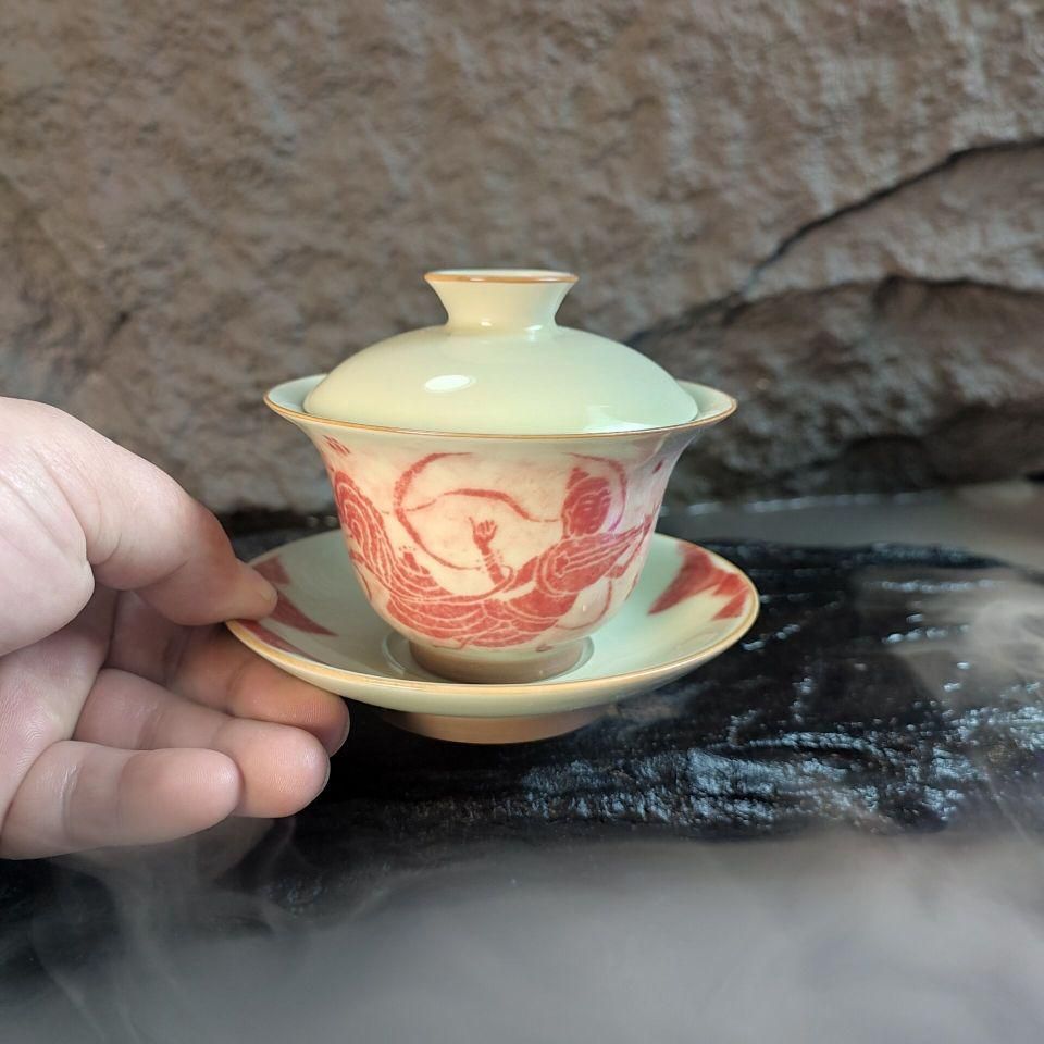 中国茶器 飛天三才蓋碗 茶碗 煎茶道具 新品未使用 中国茶器 飛天三才蓋碗 茶碗 煎茶道具 新品未使用 - メルカリ