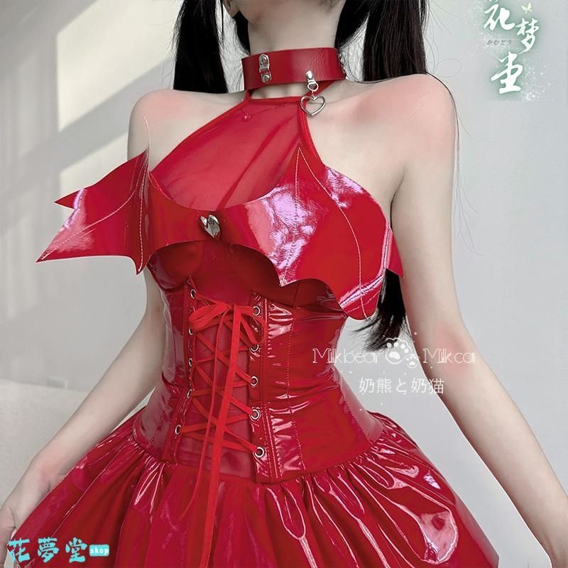 25年 コスプレドレスロリータセット 仮装 オリジナル 洋服 ロリータ ワンピース 女王様 撮影会 舞台 イベント 花夢堂-39