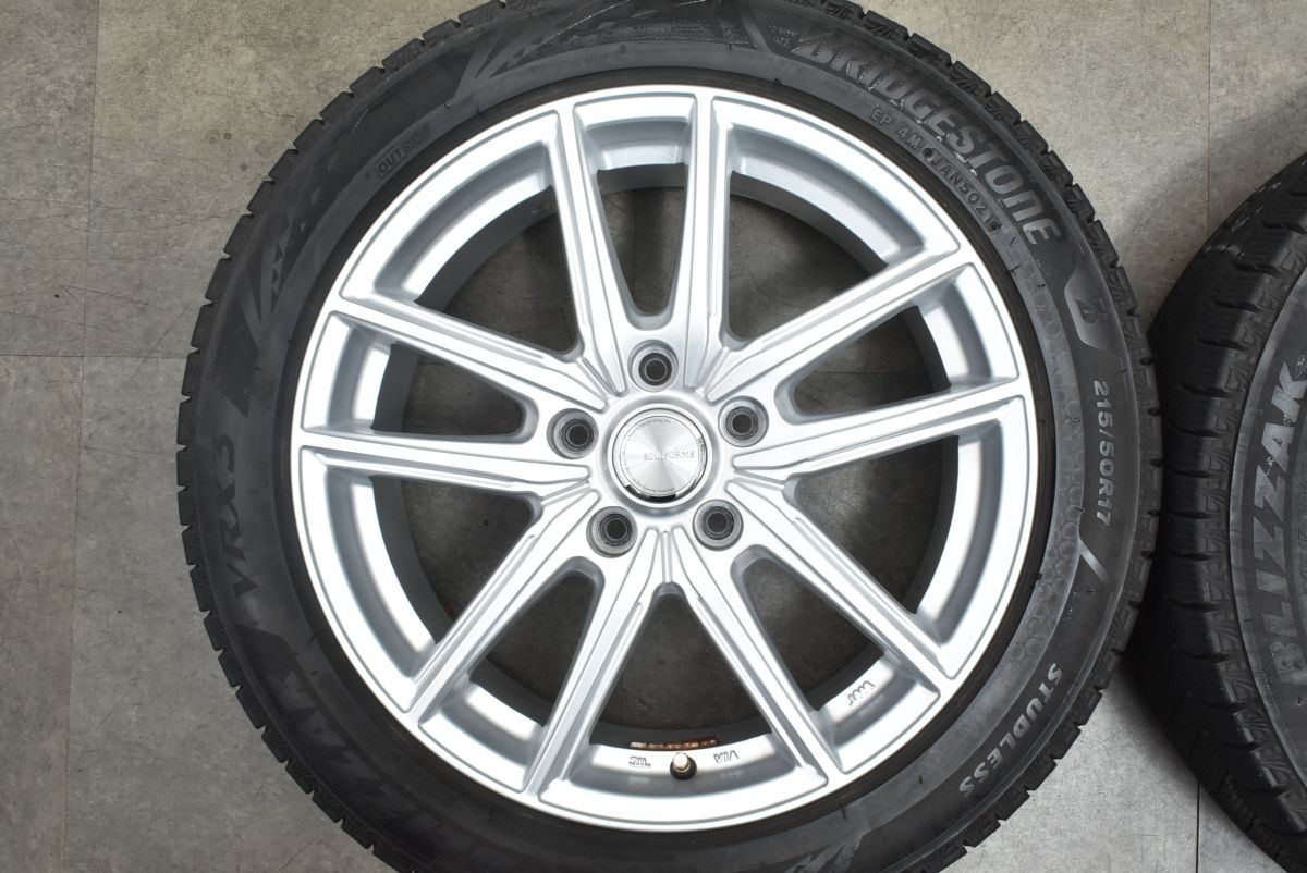 エコフォルム 中古アルミホイール4本セット 17×7j+38 PCD114.3 