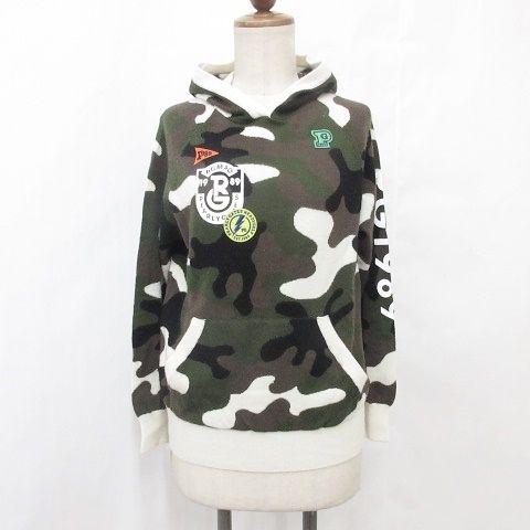 美品】パーリーゲイツ ドライバーズ ニット フルジップ ジャケット