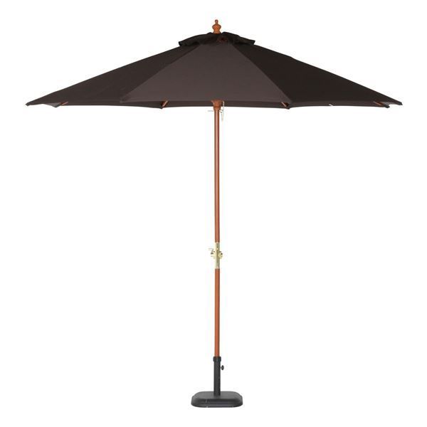 パラソル 幅270cmタイプ ブラウン 木製 組立品 パラソルベース別売 ガーデン ベランダ テラス アウトドア 店舗 お店 代引不可