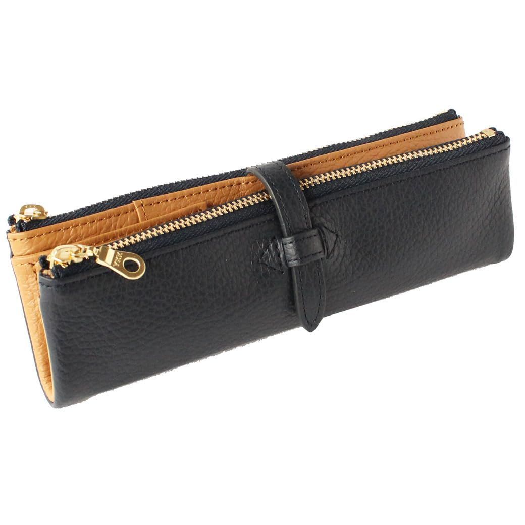 CCOMPANY LIMITED ペンケース ルポ2セカンド 本革 イタリアンレザー 筆箱 ネイビー