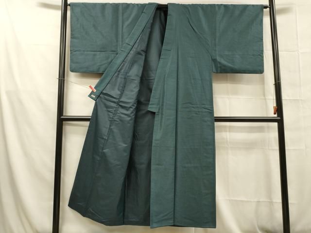 平和屋着物○男性 紬 アンサンブル 100亀甲 総詰め 正絹 逸品