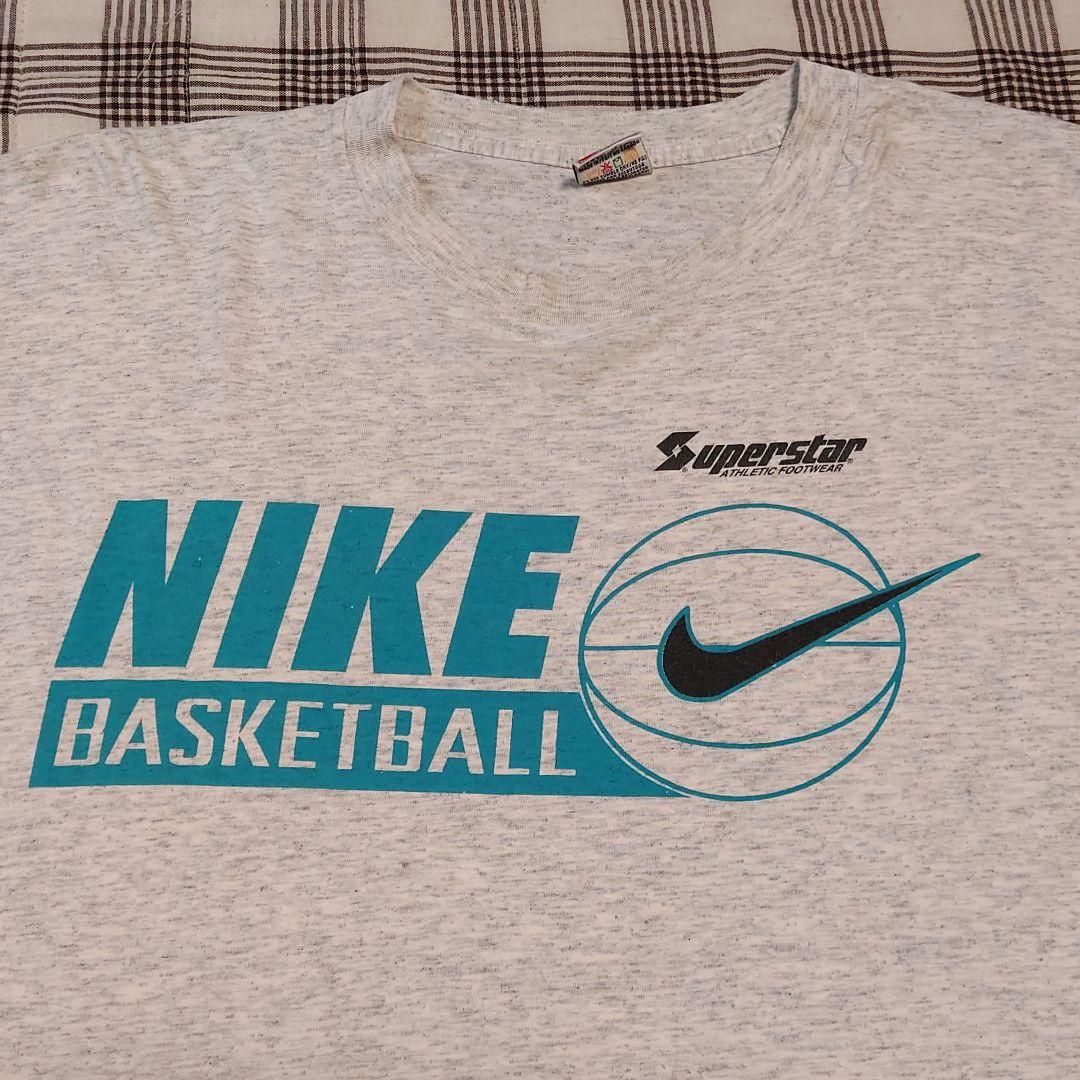 90s 銀タグ ナイキ半袖TシャツXLグレー カナダ製 - メルカリ