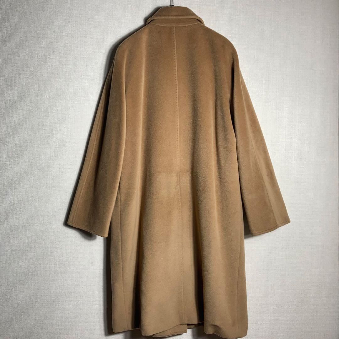 カシミヤ混◎マックスマーラ　白タグ　ダブルコート　ベージュ　キャメル　ゆったり MaxMara マックスマーラ 白タグ カシミヤ混 ダブル コート