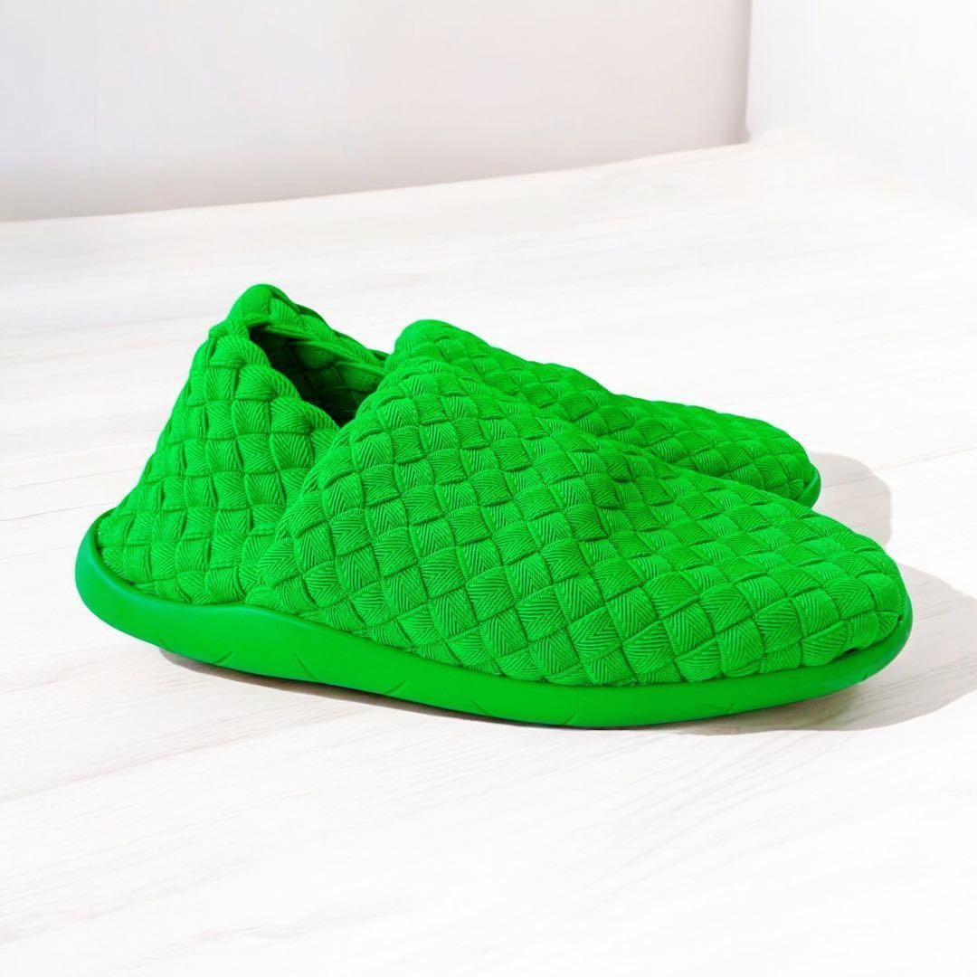 ボッテガ プラットスニーカー スリッポン イントレチャート パラキート シューズ