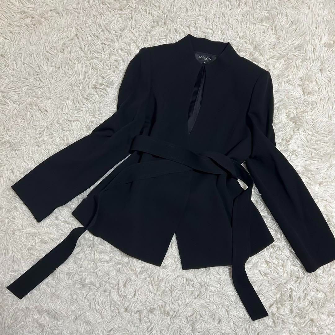 ♥級 LANVIN noir スリーピース ブラックフォーマル セットアップ