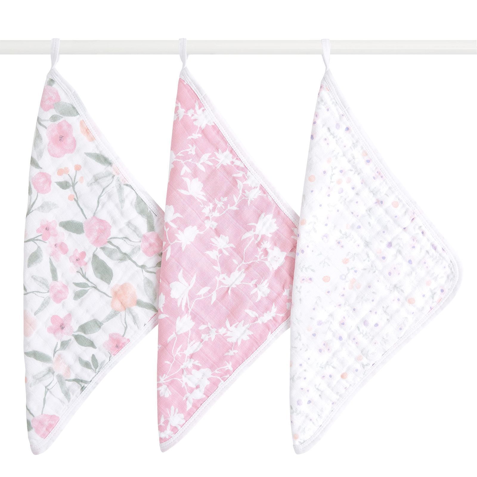 aden anais エイデンアンドアネイ 日本 ma fleur AWCC30008 30 x 30cm ウォッシュクロス 3枚 セット ループ付きタオル タオル ガ