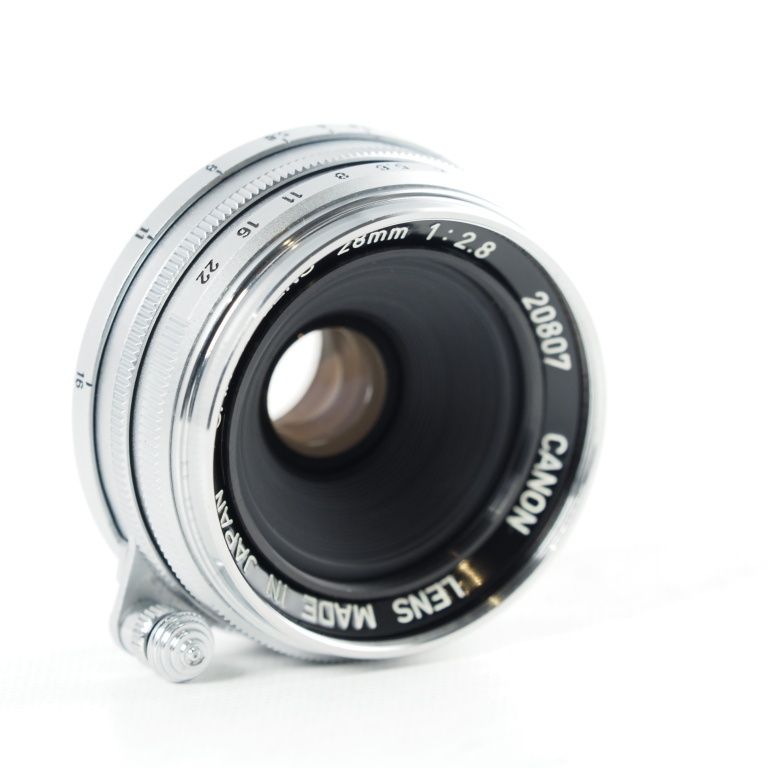 Canon 28mm f2.8 Lens LTM L39 キヤノン ライカL39マウント 前後純正