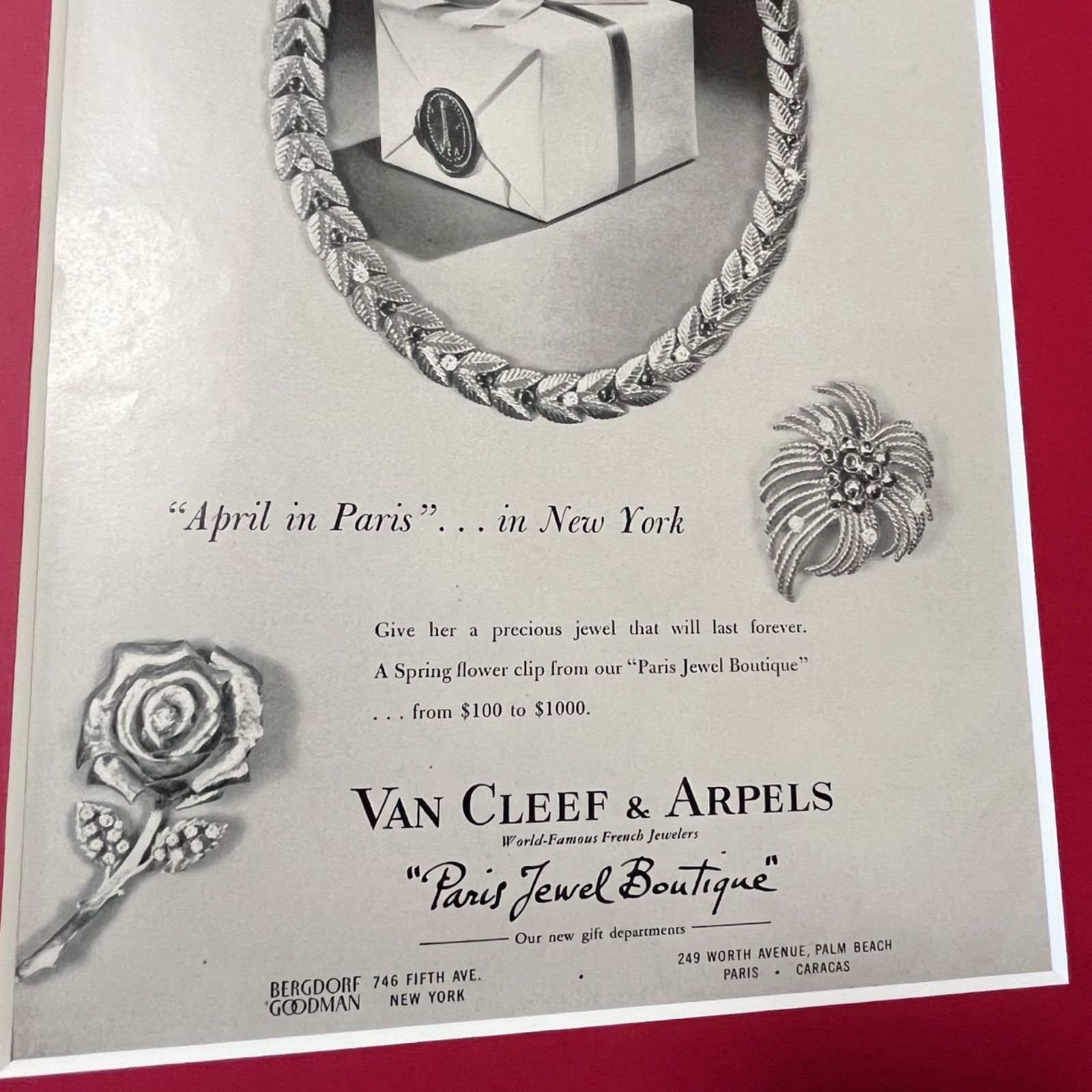 1980's ヴィンテージポスター(Van Cleef&Arpels) 1980's ヴィンテージポスター(Van Cleef&Arpels) - メルカリ