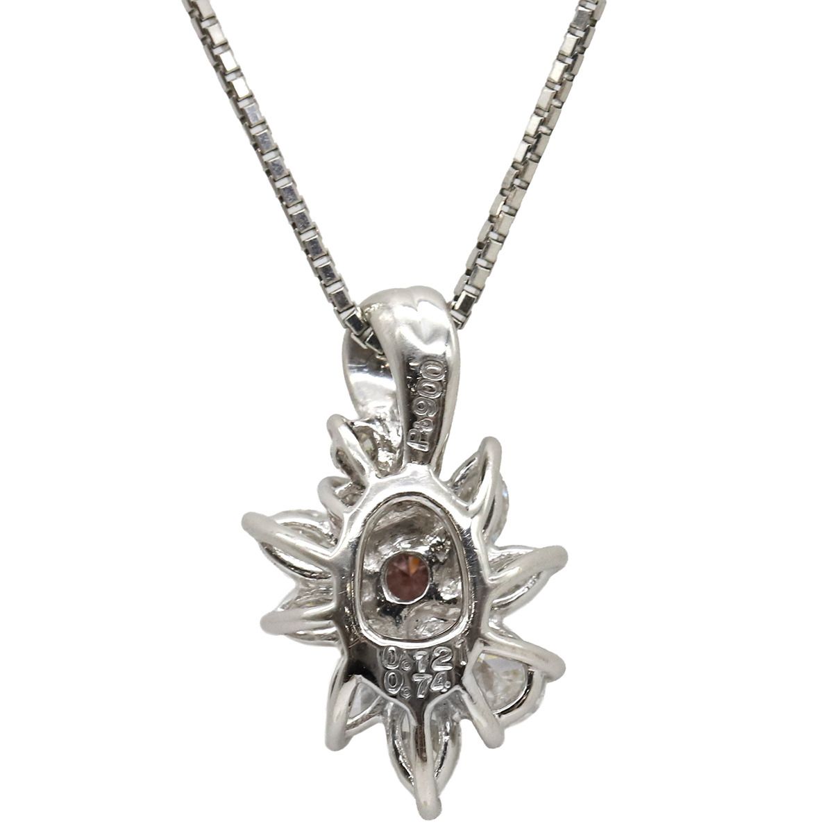 lapis ピンクダイヤ ダイヤモンド プラチナ ネックレス pt850 ハートシェイプ ピンクダイヤモンド ペンダントネックレス Pt900