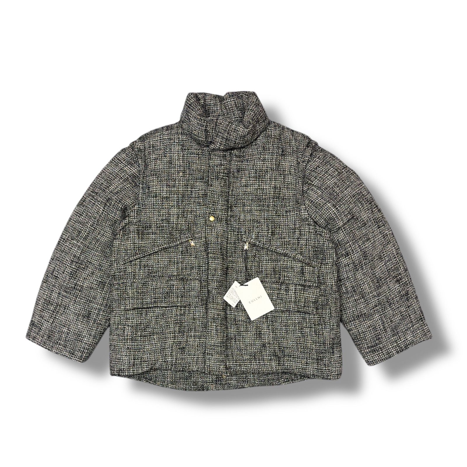 参考上代126500円 未使用品 CULLNI 24AW Butcher Tweed Removable 