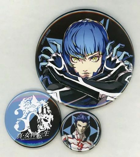 中古】バッジ・ピンズ 真・女神転生V 缶バッジ3個セット 「真・女神