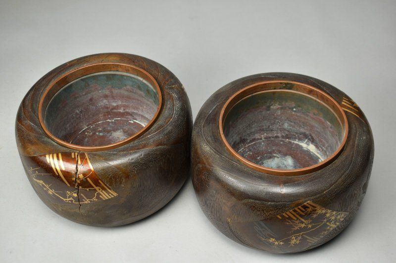 伊万里焼き 伝統的な花柄の陶器火鉢 2個セット Amazon.co.jp