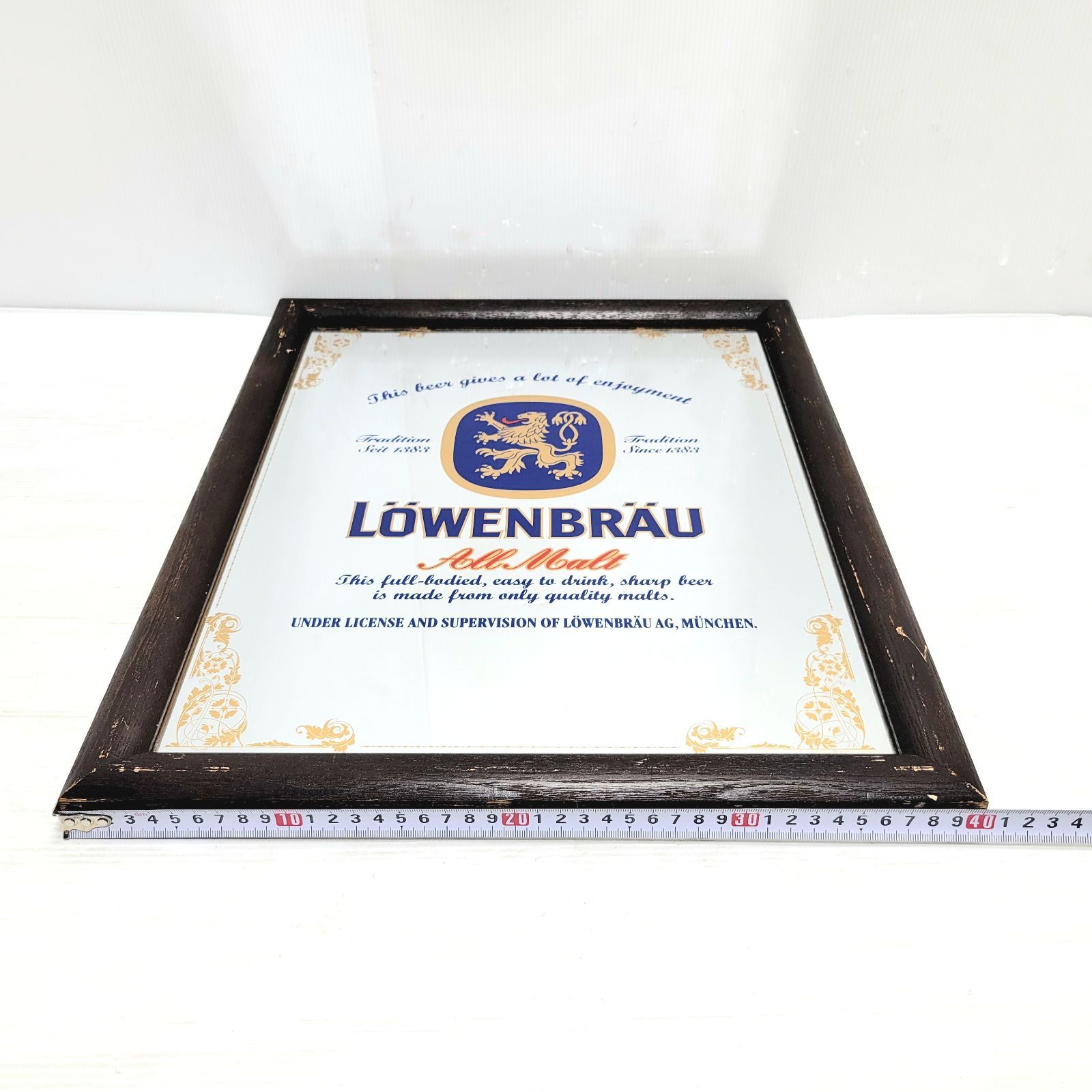 LOWENBRAU レーベンブロイ パブミラー - メルカリ