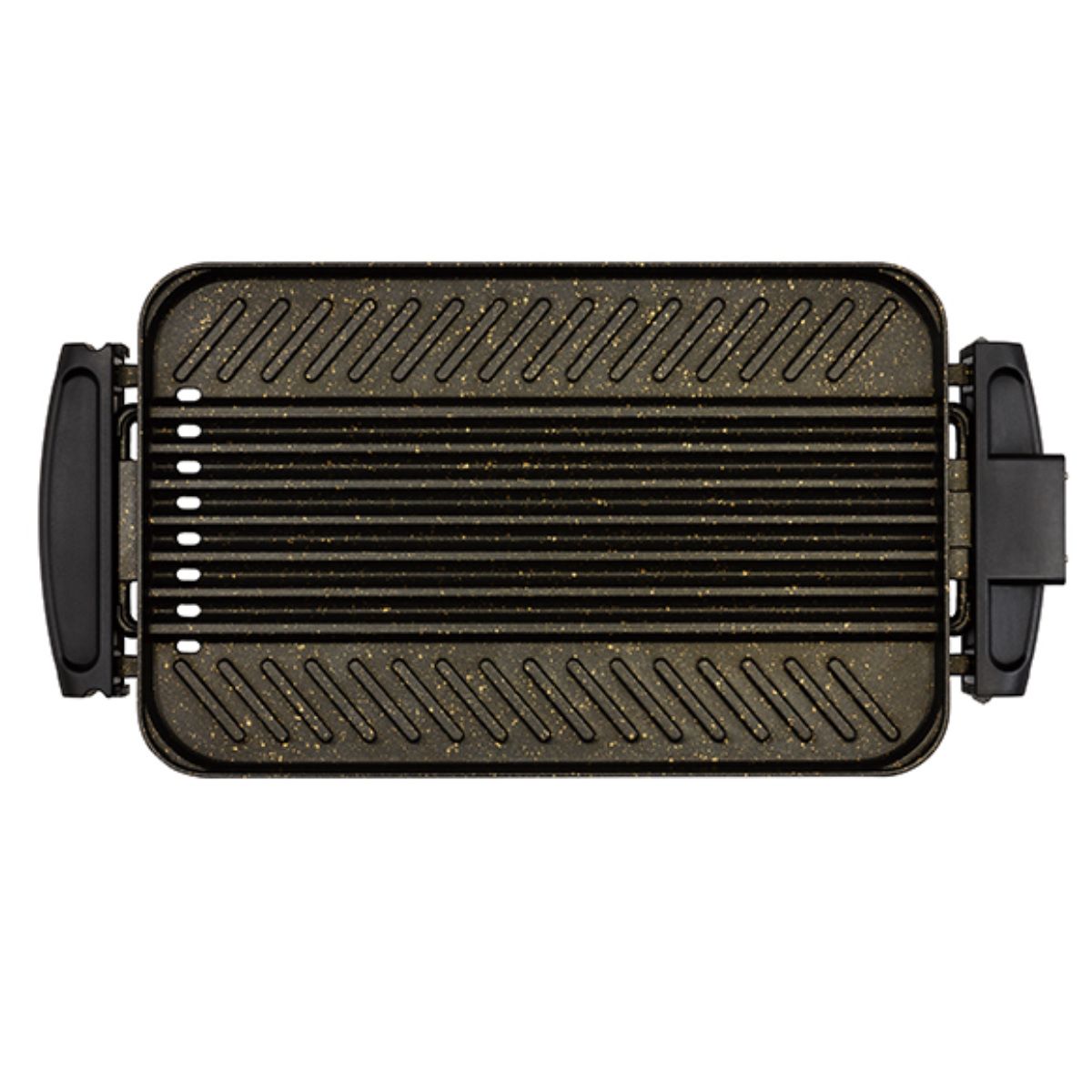 両面グリルプレート マーブルコーティング 温度調節 ピーコック （ 1200W ホットプレート 両面プレート 調理器具 保温 電磁調理器 調理家電 キッチン家電 1台2役 ）