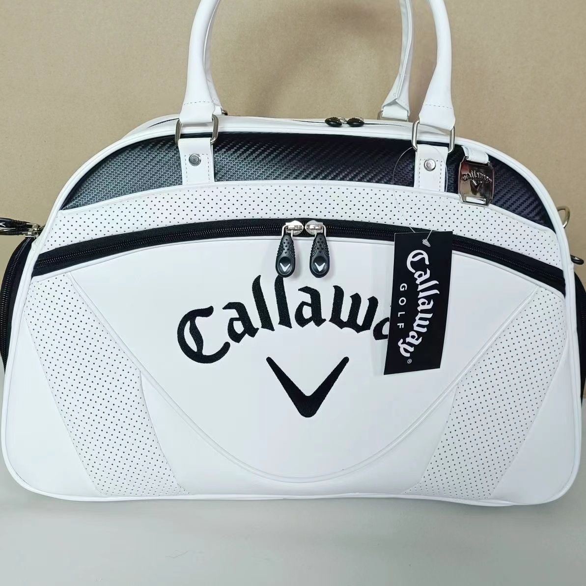 新品未使用 callaway キャロウェイ ゴルフ服バッグ ゴルフシューズ バッグ 防水PU ボストンバッグ