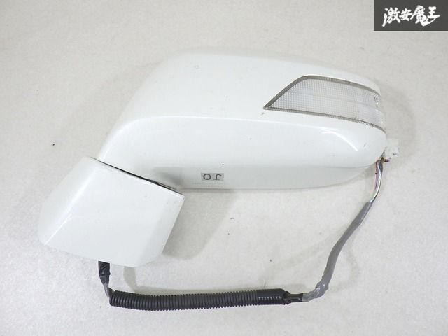 【実働外し 保証付】ホンダ 純正 GB3 フリード 2009年 ドアミラー サイド 電動格納 7ピン NH624P プレミアムホワイトパール 即納 棚13-1
