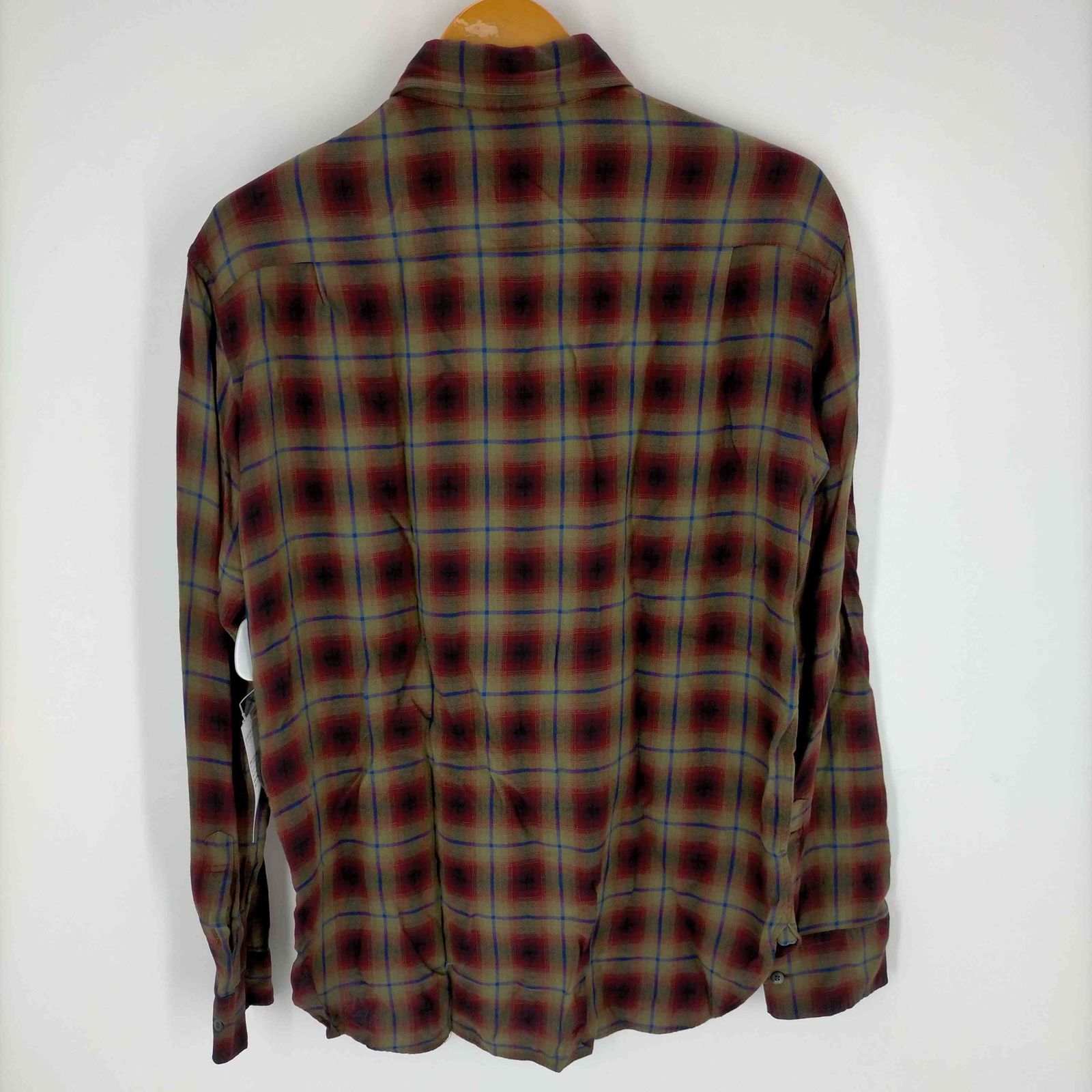 ラッドミュージシャン LAD MUSICIAN ROUND COLLAR SHIRT オンブレ