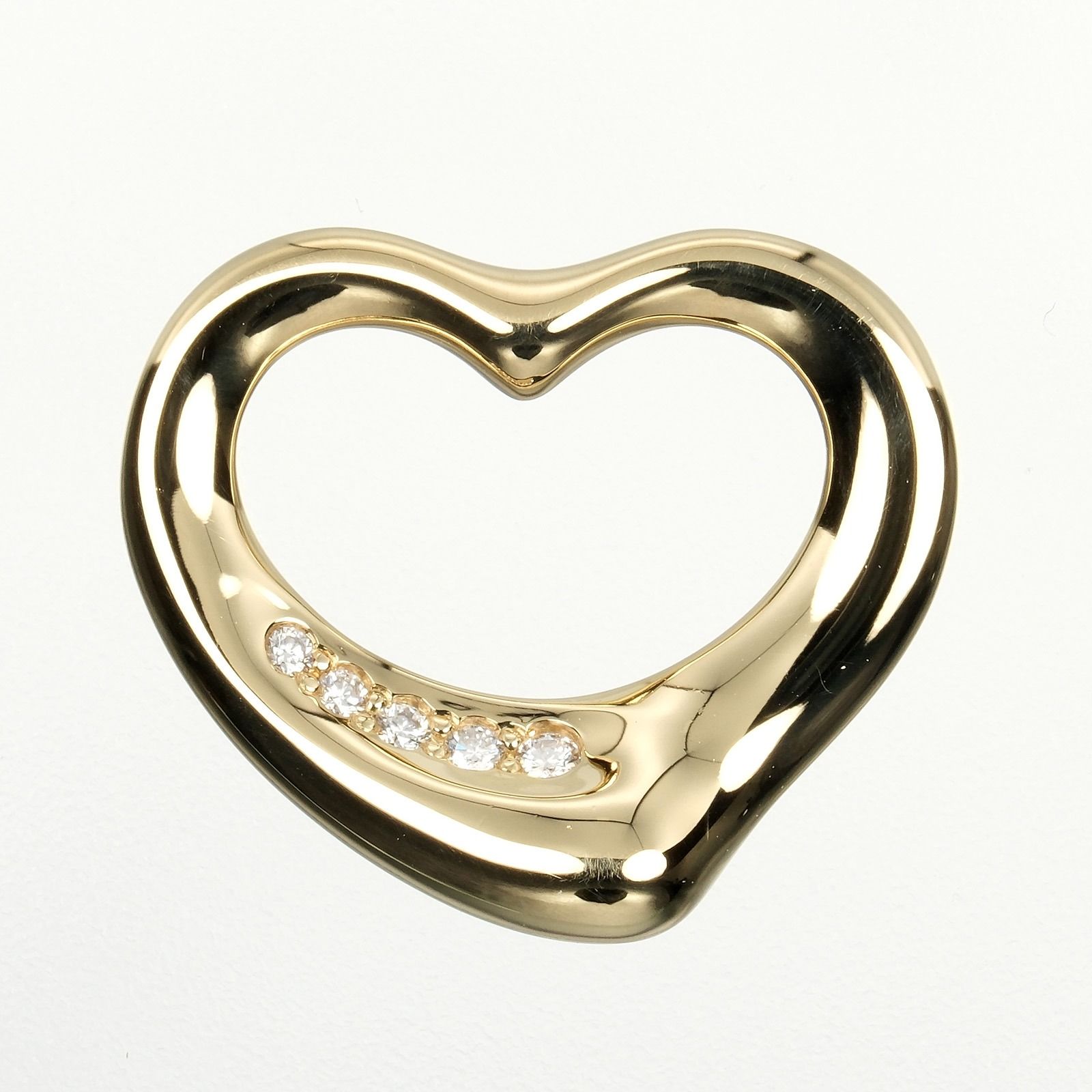 TIFFANY&Co.】ティファニー オープンハート K18イエローゴールド