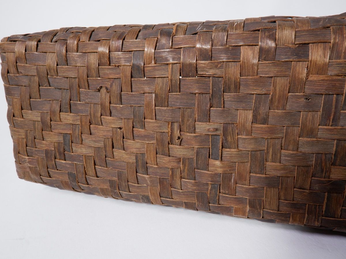 ノーブランド アンティーク山葡萄のかごバッグ(B5サイズがラクに入る