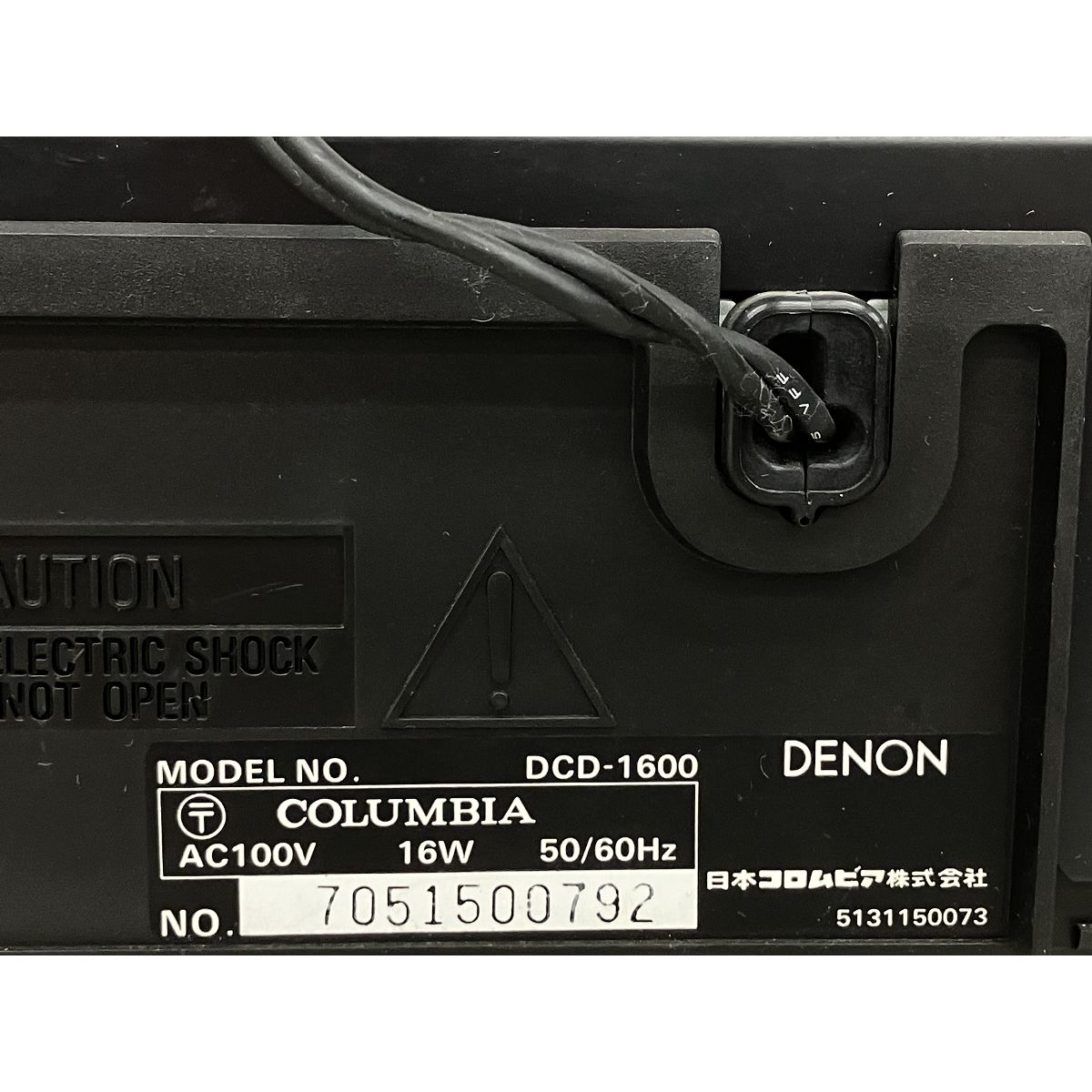DENON DCD-1600 CD プレーヤー 音楽 デノン 音響機器 ジャンク K10543394