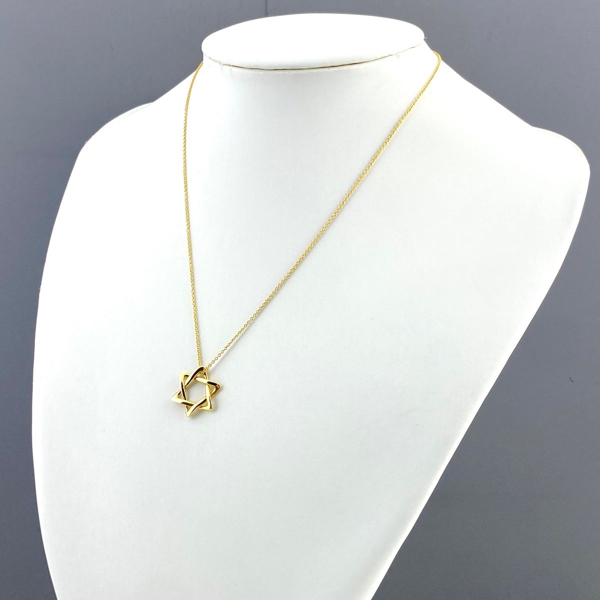 ティファニー TIFFANY&Co. スターオブダビデ ネックレス YG