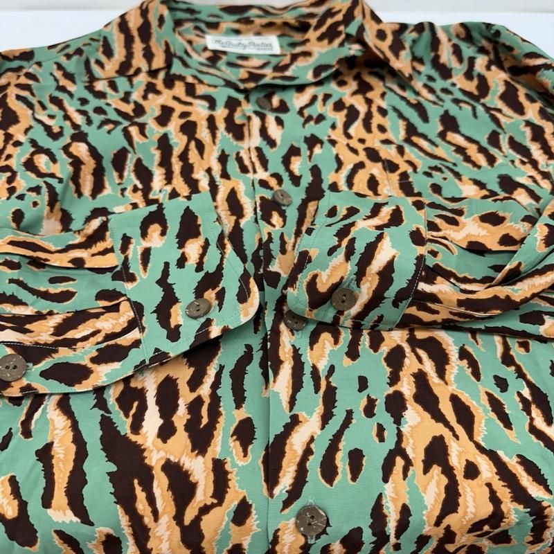 ワコマリア 22AW HAWAIIAN SHIRT レオパード 総柄 開襟 レーヨン