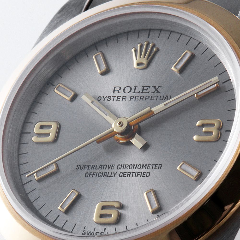 ロレックス オイスターパーペチュアル 76183 グレー 369ホワイト