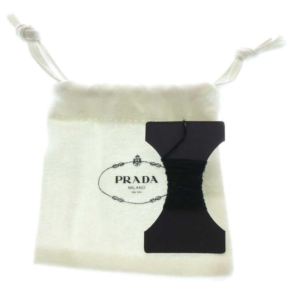  PRADA プラダ トライアングルロゴ マフラー ブラック カシミア レディース その他 その他