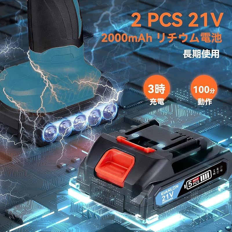 2025強化版】ポリッシャー 車 2.0Ahバッテリ一2個付き 150mmバフ 2025強化版】ポリッシャー 車 2.0Ahバッテリ一2個付き 150mmバフ