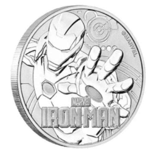 2018 ツバル Marvelシリーズ『 アイアンマン』地金型銀貨 1オンス クリアケース 新品 - メルカリ