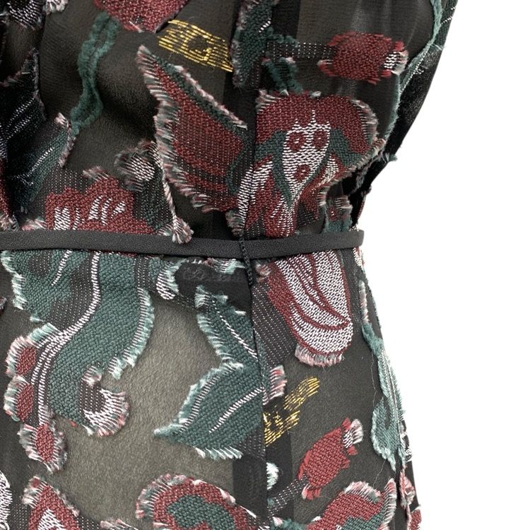 Mame Kurogouchi マメクロゴウチ Floral Cut Jacquard Dress