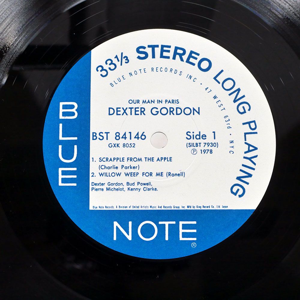 Blue Note　アワマンインパリ　デクスター・ゴードン　キング盤 Blue Note アワマンインパリ デクスター・ゴードン キング盤