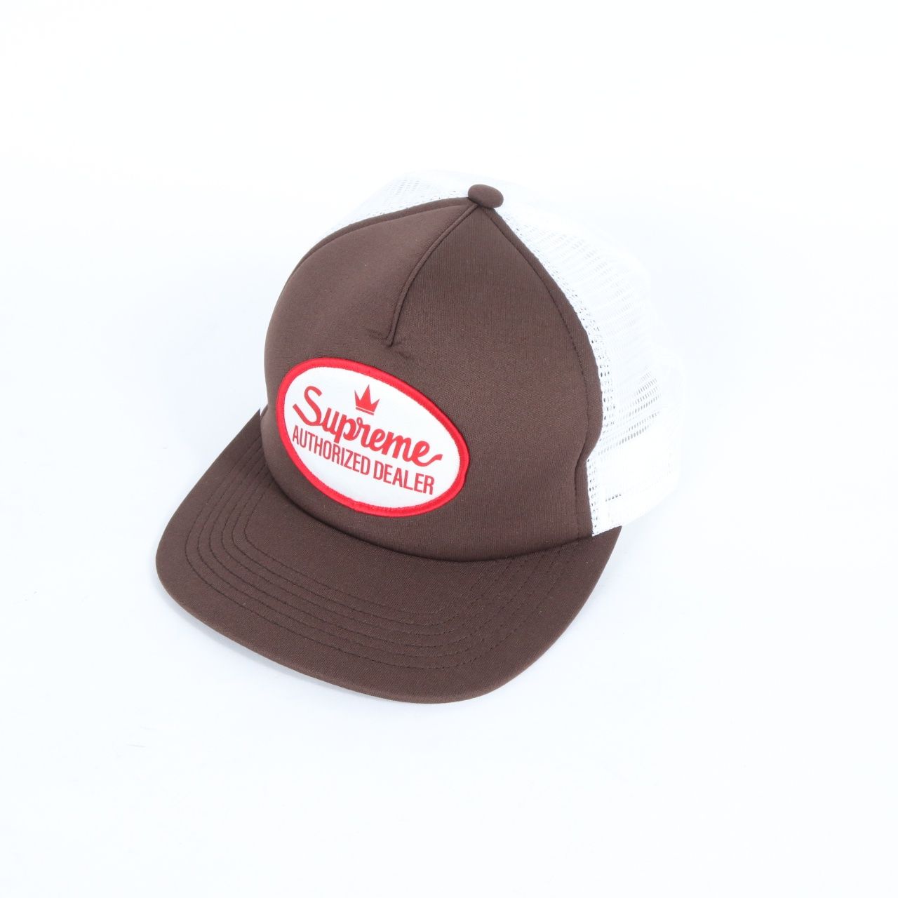 【新品】SUPREME シュプリーム FREE メンズ 帽子 キャップ authorizedmesh メッシュキャップ 茶 白 新品 古着