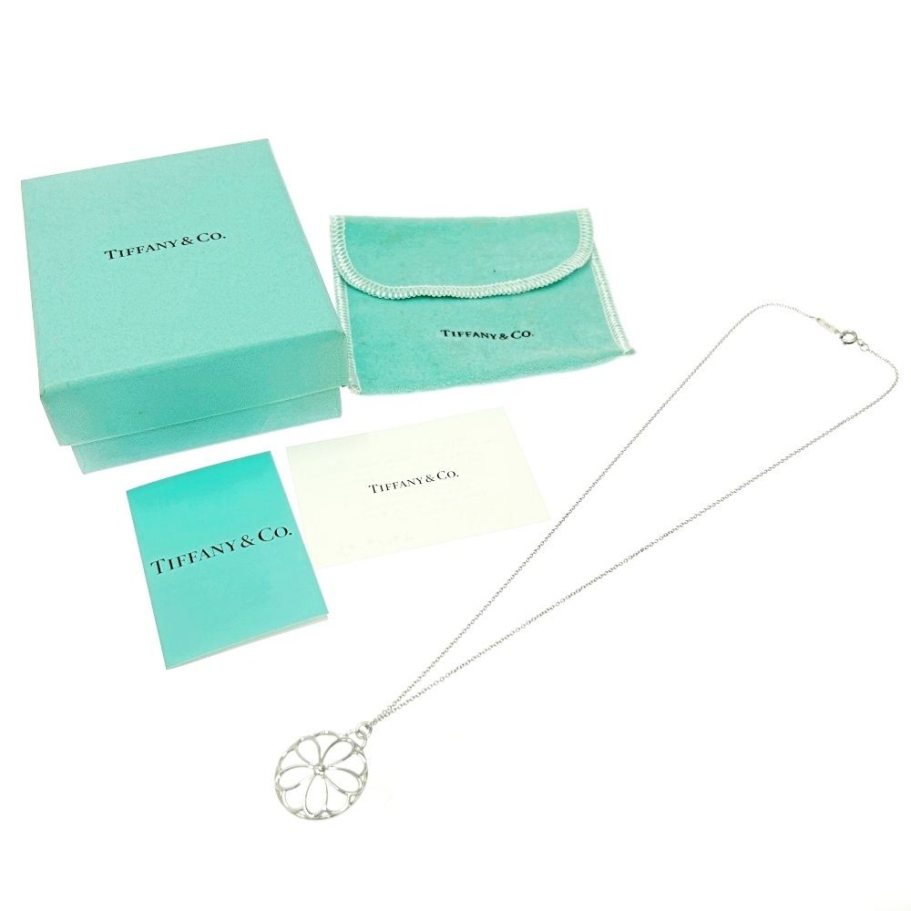 TIFFANY&Co. ティファニー ダイヤモンド 925刻印 ネックレス 中古】【箱付き】 TIFFANY&Co. ティファニー シルバー