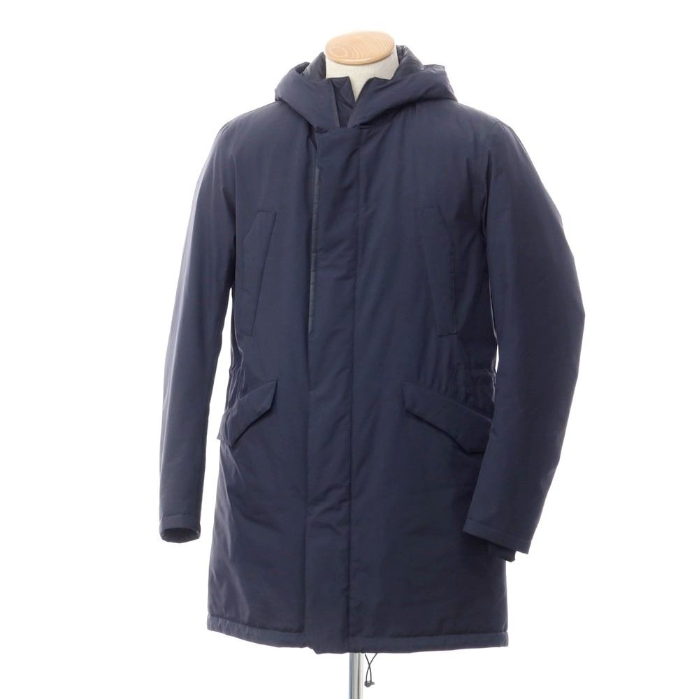 中古】ヘルノ Herno Laminar GORE-TEX ダウン モッズコート ネイビー